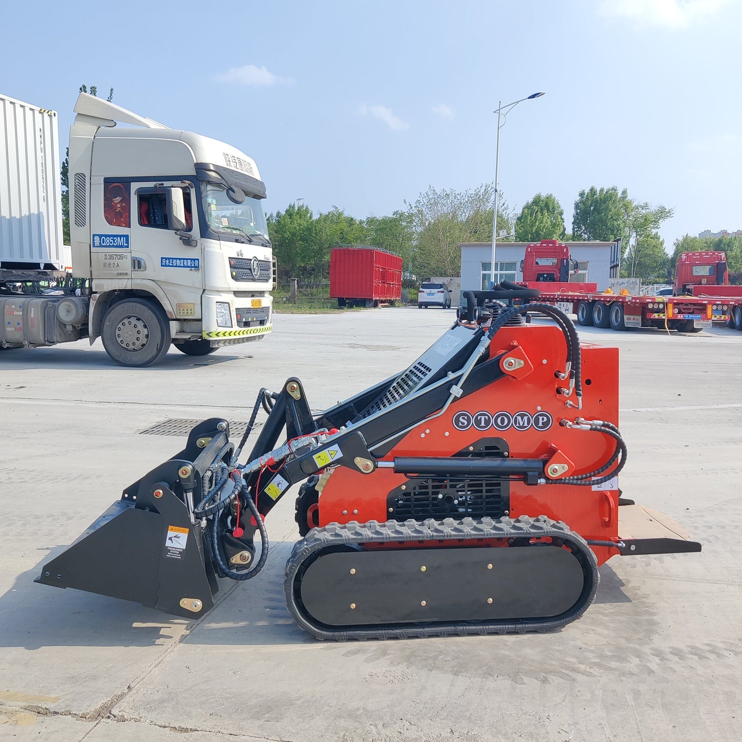 Skid Steer Loader 4 in one Bucket Attachment - New Excavator For Sale