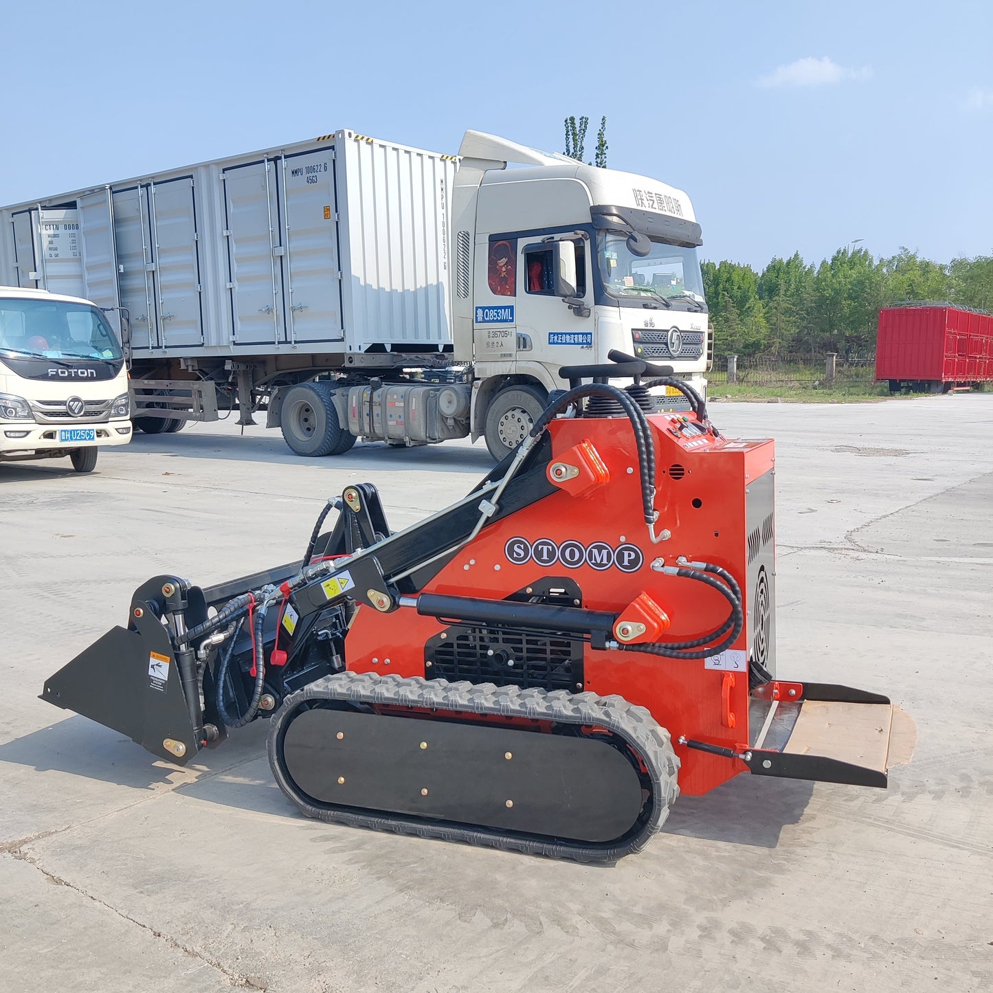 Skid Steer Loader 4 in one Bucket Attachment - New Excavator For Sale