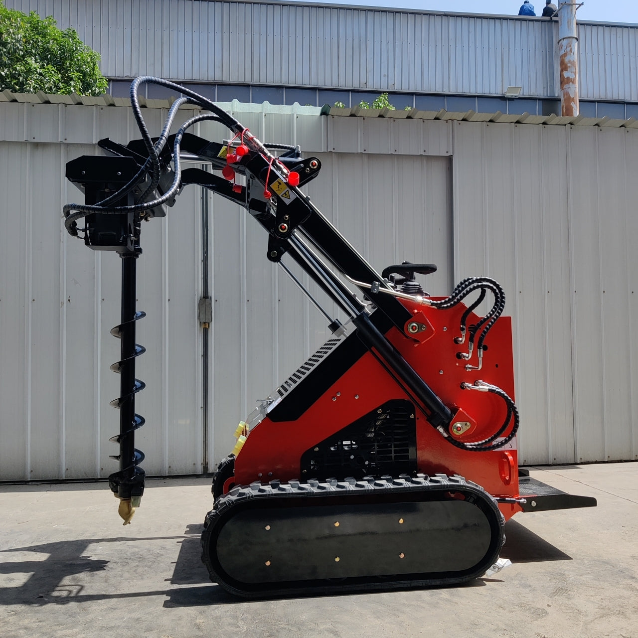 Skid Steer Loader Earth Auger Attachment - New Excavator For Sale