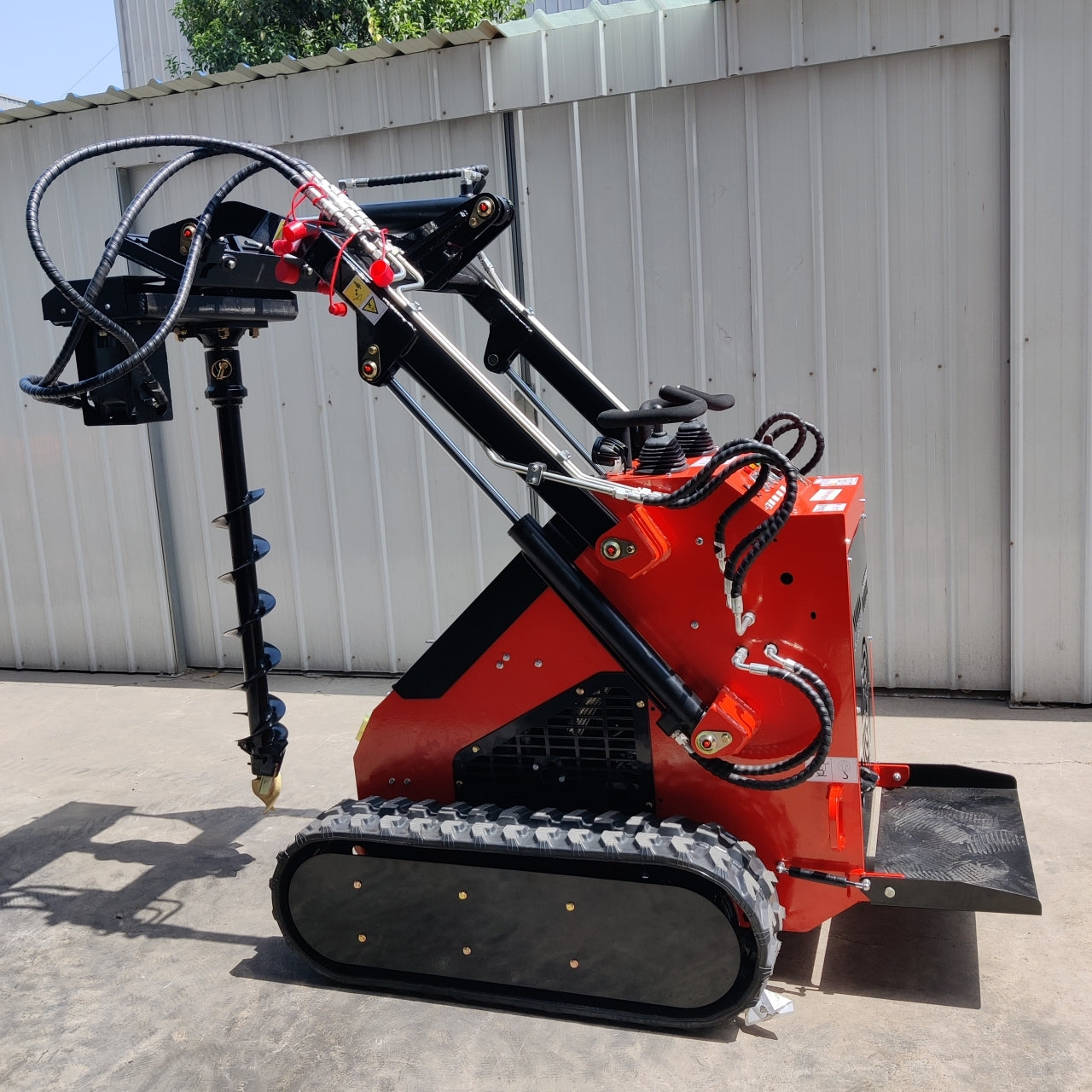 Skid Steer Loader Earth Auger Attachment - New Excavator For Sale