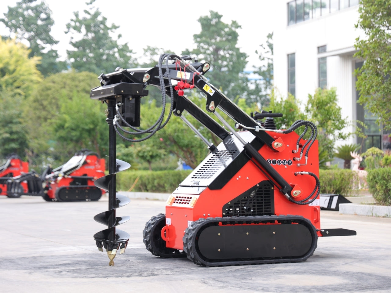 Skid Steer Loader Earth Auger Attachment - New Excavator For Sale
