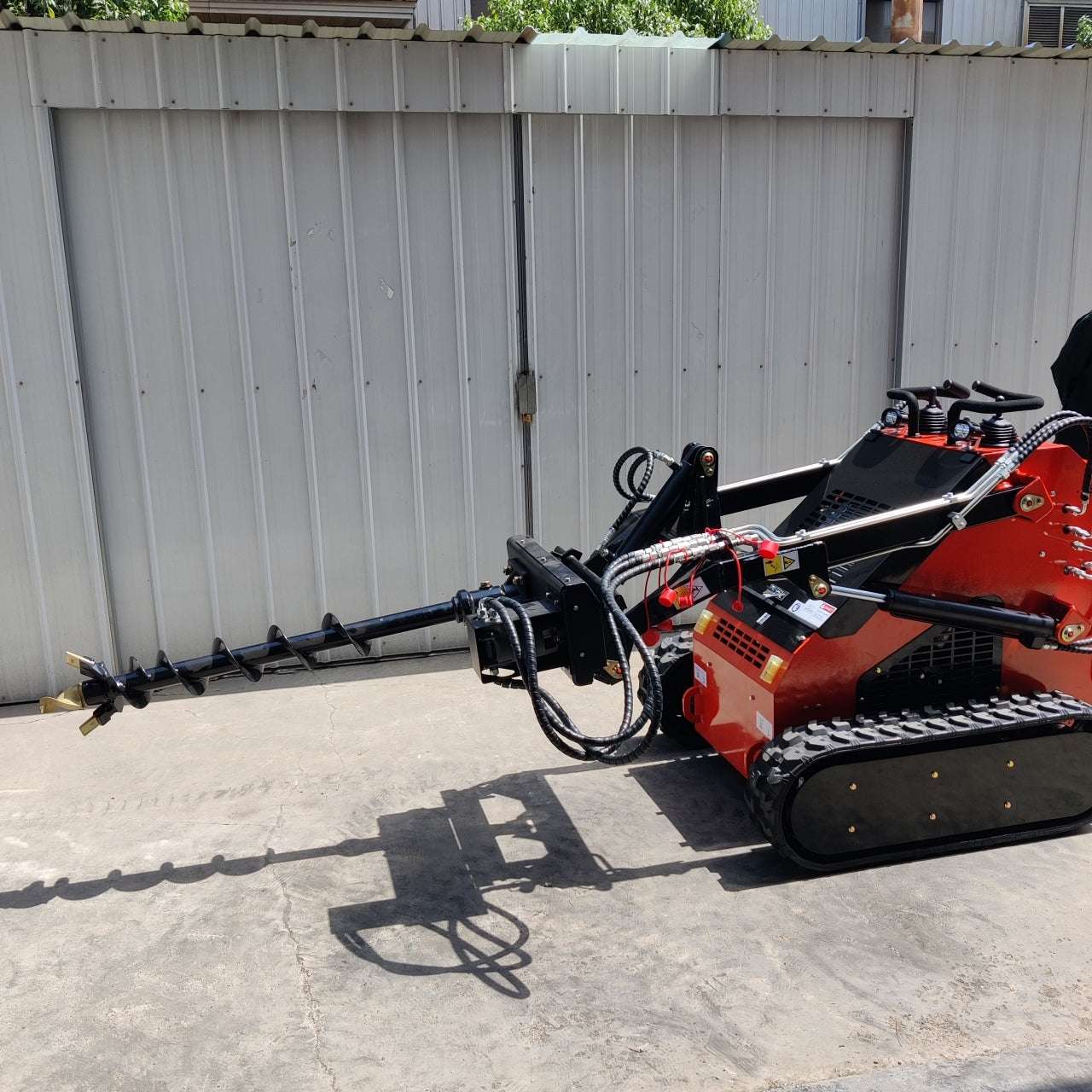 Skid Steer Loader Earth Auger Attachment - New Excavator For Sale