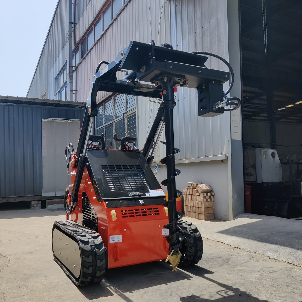 Skid Steer Loader Earth Auger Attachment - New Excavator For Sale