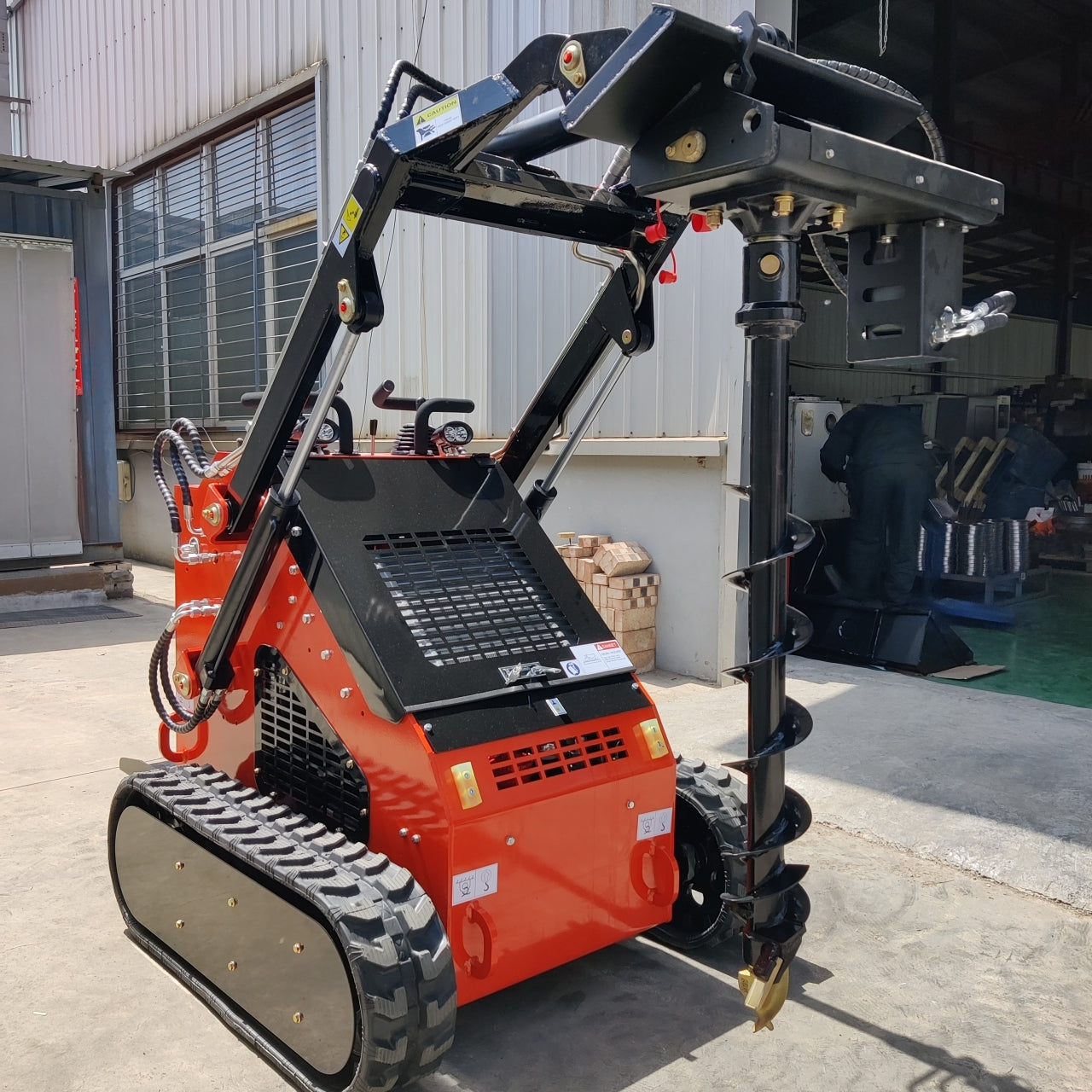 Skid Steer Loader Earth Auger Attachment - New Excavator For Sale