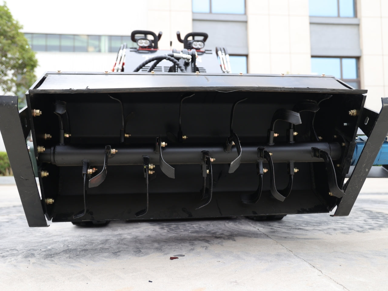 Skid Steer Loader Rotary Plow Tiller Attachment - New Excavator For Sale
