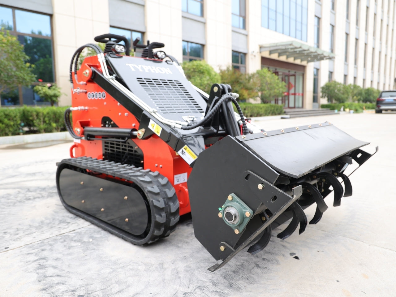 Skid Steer Loader Rotary Plow Tiller Attachment - New Excavator For Sale