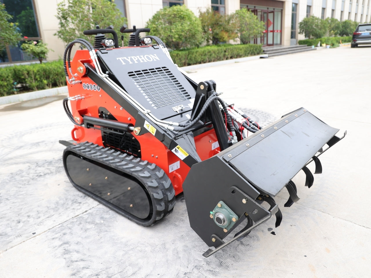 Skid Steer Loader Rotary Plow Tiller Attachment - New Excavator For Sale