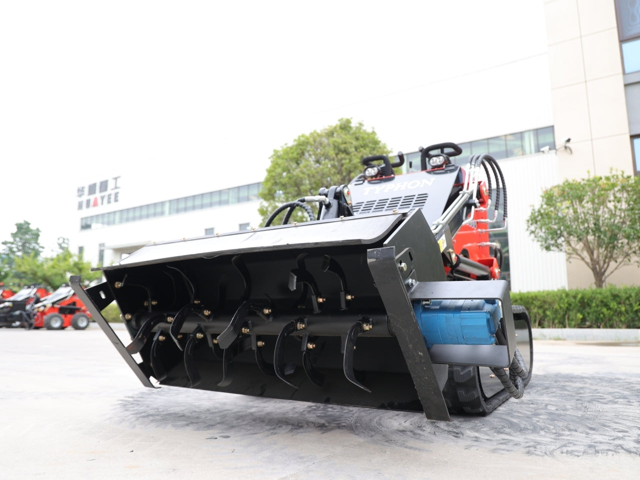 Skid Steer Loader Rotary Plow Tiller Attachment - New Excavator For Sale