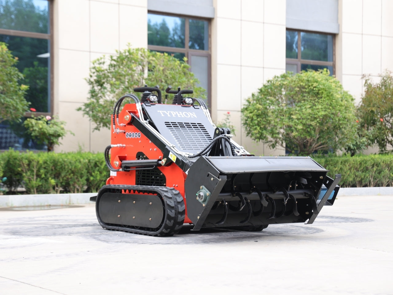 Skid Steer Loader Rotary Plow Tiller Attachment - New Excavator For Sale