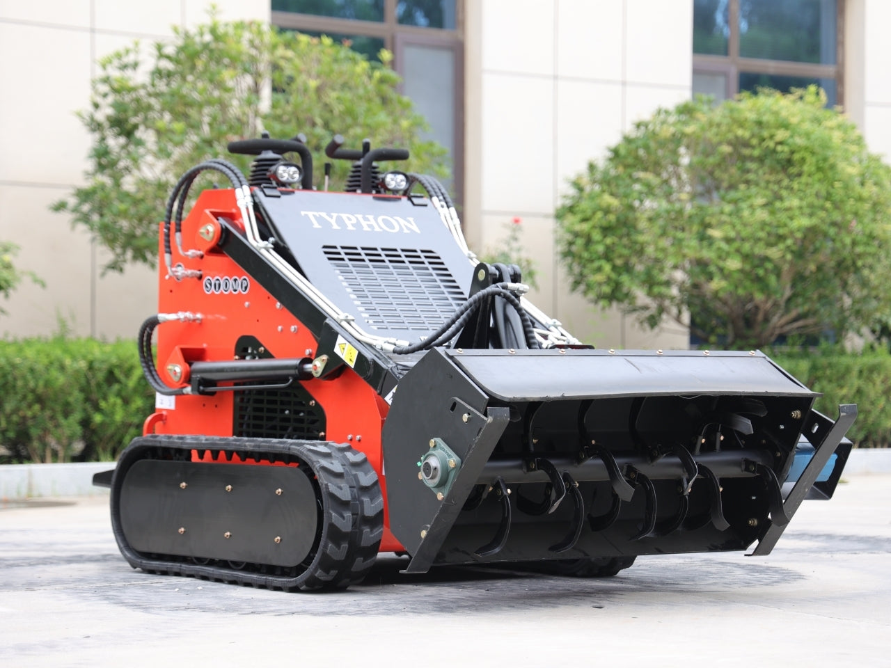 Skid Steer Loader Rotary Plow Tiller Attachment - New Excavator For Sale