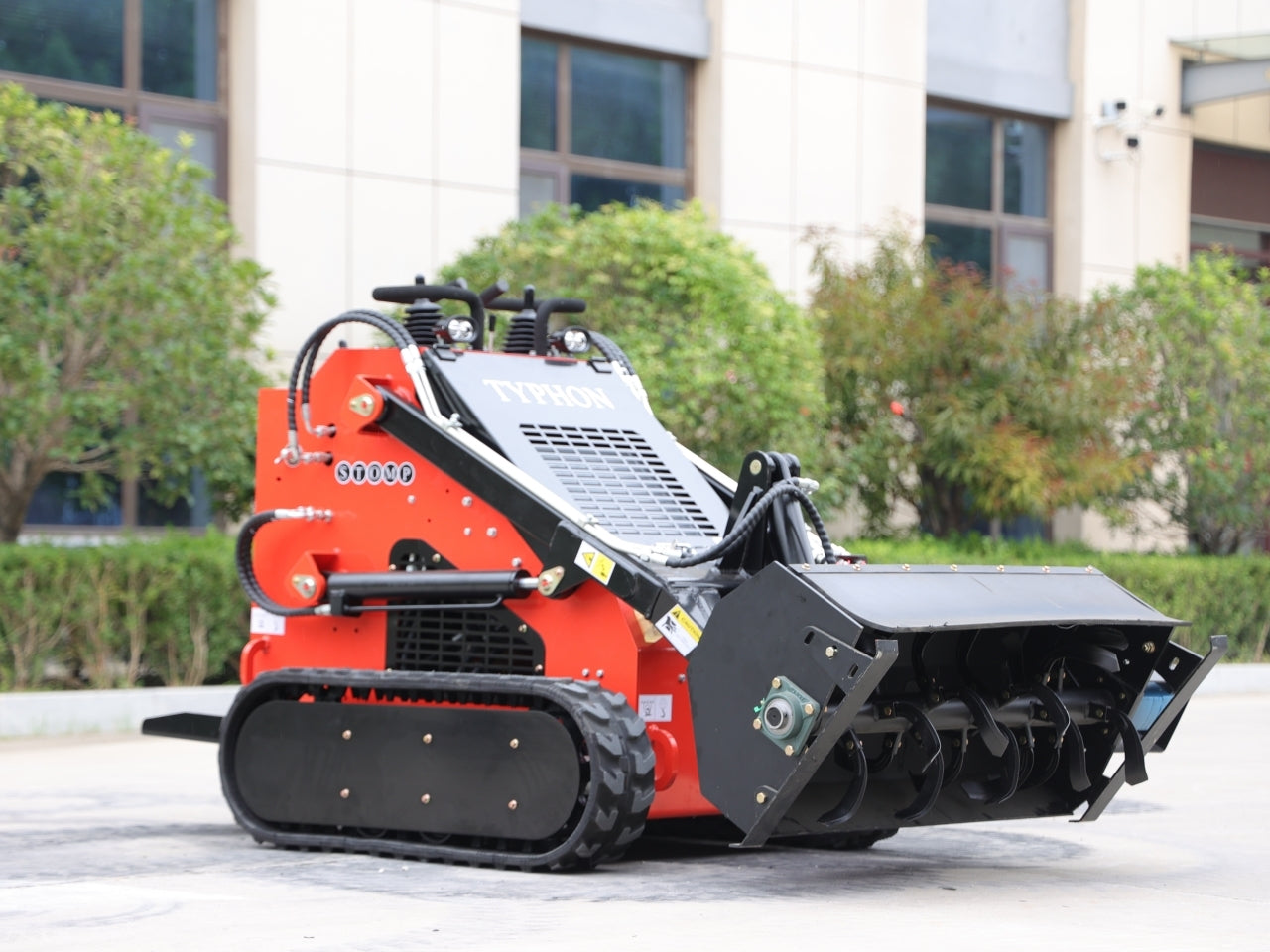 Skid Steer Loader Rotary Plow Tiller Attachment - New Excavator For Sale