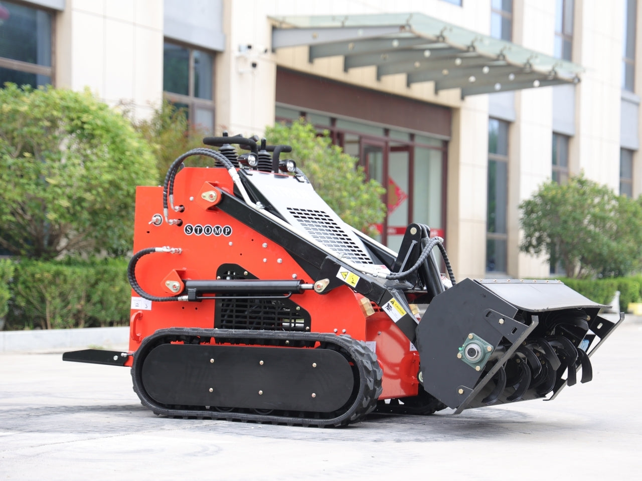 Skid Steer Loader Rotary Plow Tiller Attachment - New Excavator For Sale