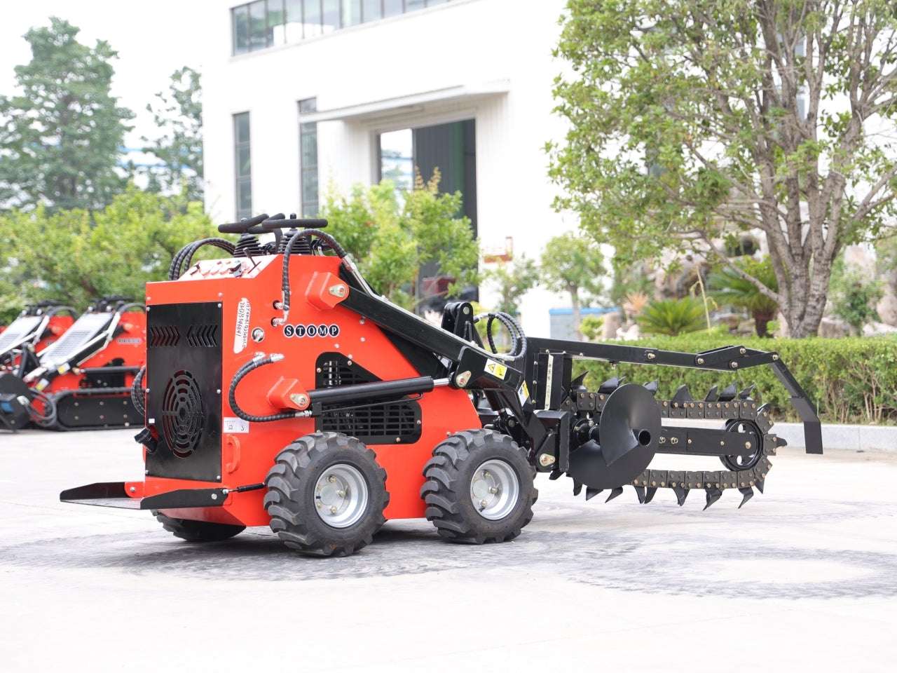 TYPHON Skid Steer Loader Trencher Attachment - New Excavator For Sale