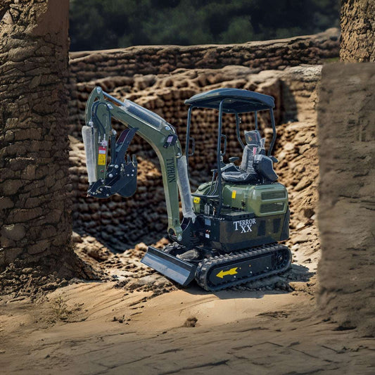 2025 4,000 lb TYPHON TERROR XX Mini Excavator with Kubota D902 Diesel Engine