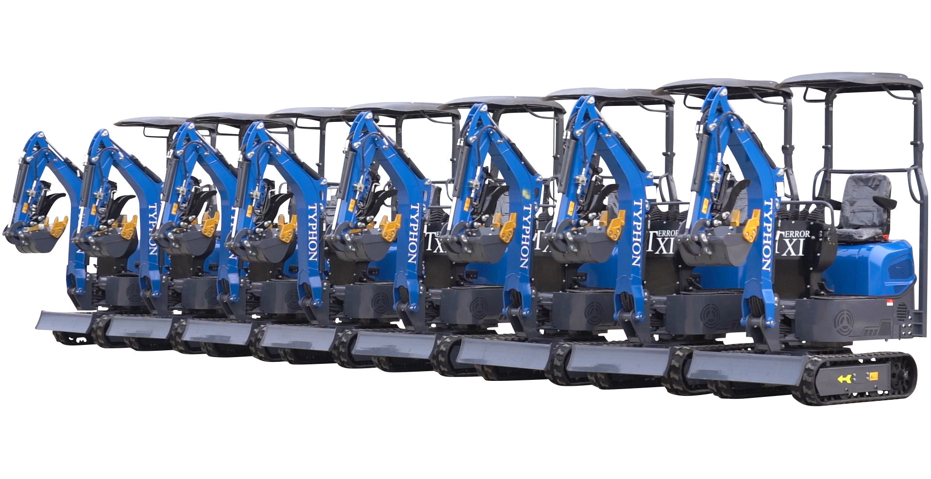 TYPHON TERROR XI STORM Mini Excavator – 1.1 Ton Trench Digger