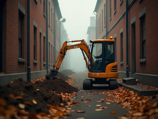 Compact Excavator Solves 5 Common Urban Job Site Problems