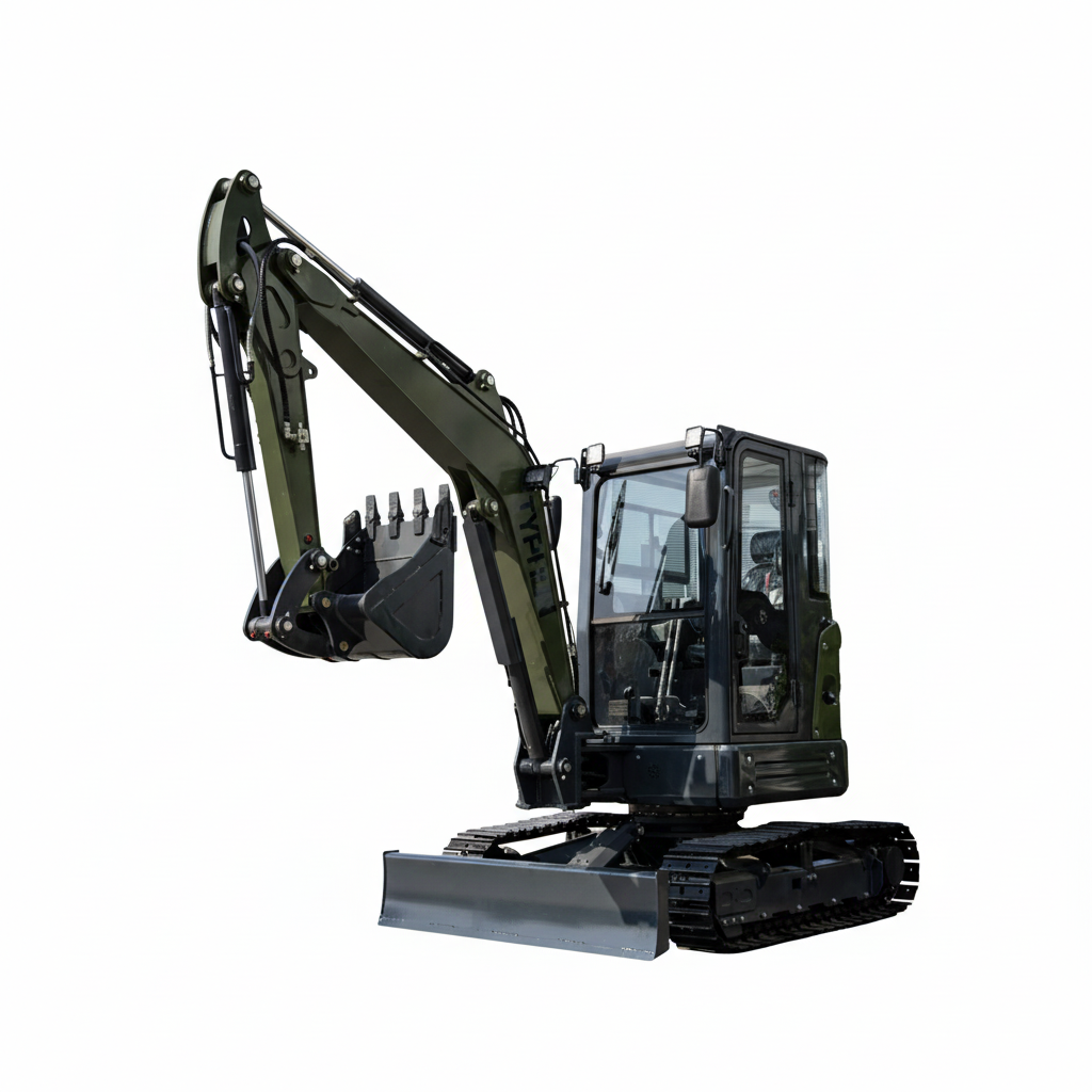 TYPHON KUVOU 4.0 mini excavator Kubota D1703 Diesel engine with 4Ton Operating Weight AC/ Heater