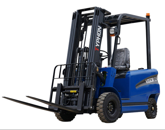 New 2025 TYPHON VIGOR 1.5 Blue Electric Forklift 1.5 Ton Lifter Lift Truck Jitney Hi-Lo