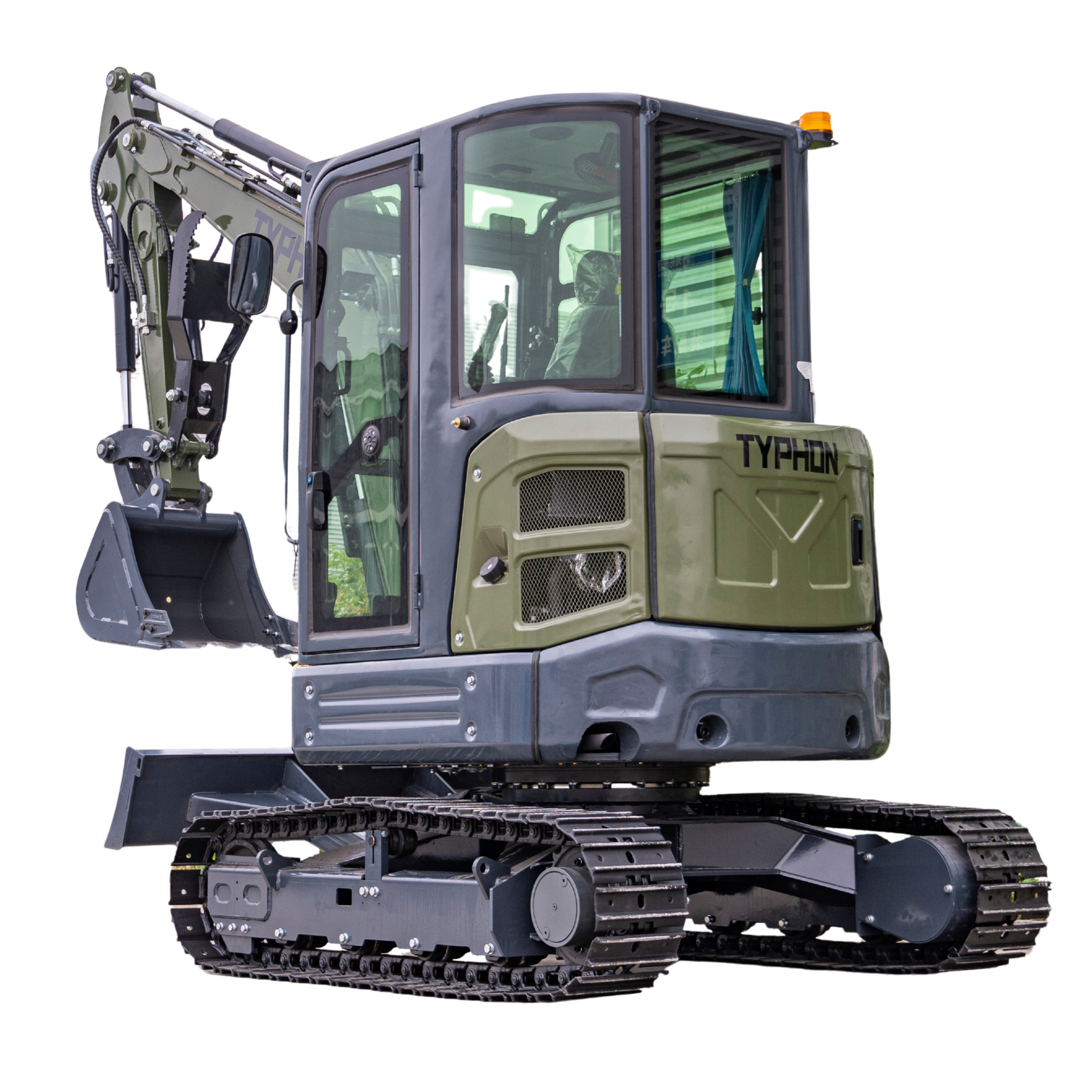 TYPHON KUVOU 4.0 mini excavator Kubota D1703 Diesel engine with 4Ton Operating Weight AC/ Heater - New Excavator For Sale