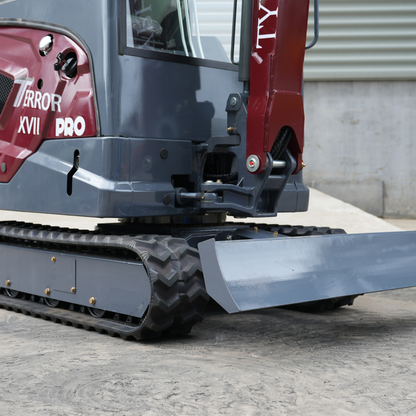 TYPHON TERROR XVII PRO Prestige Mini Excavator  Kubota D902 Diesel Engine  Retractable Rubber Tracks  Swing Boom  Hydraulic Thumb  AC & Heater
