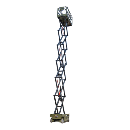TYPHON xFlex-4046EW 2.6 Ton Electric Wheel Scissor Lift&nbsp; 40 ft Max Platform Height&nbsp; 35.4" Platform Extension