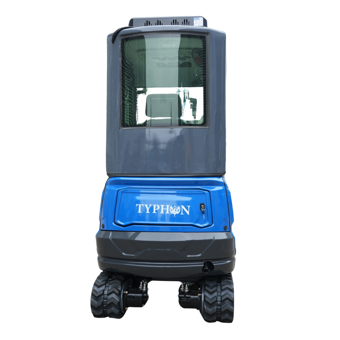 TYPHON TERROR XVII PRO Cabin Mini Excavator  Kubota D902 Diesel Retractable Tracks  Boom Swing AC & Heater