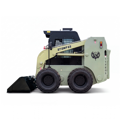 TYPHON STOMP 65 PROPACT Series Wheel Skid Steer Loader - 74 HP Cummins Diesel, Dual Hydraulics, Enclosed A/C Cab
