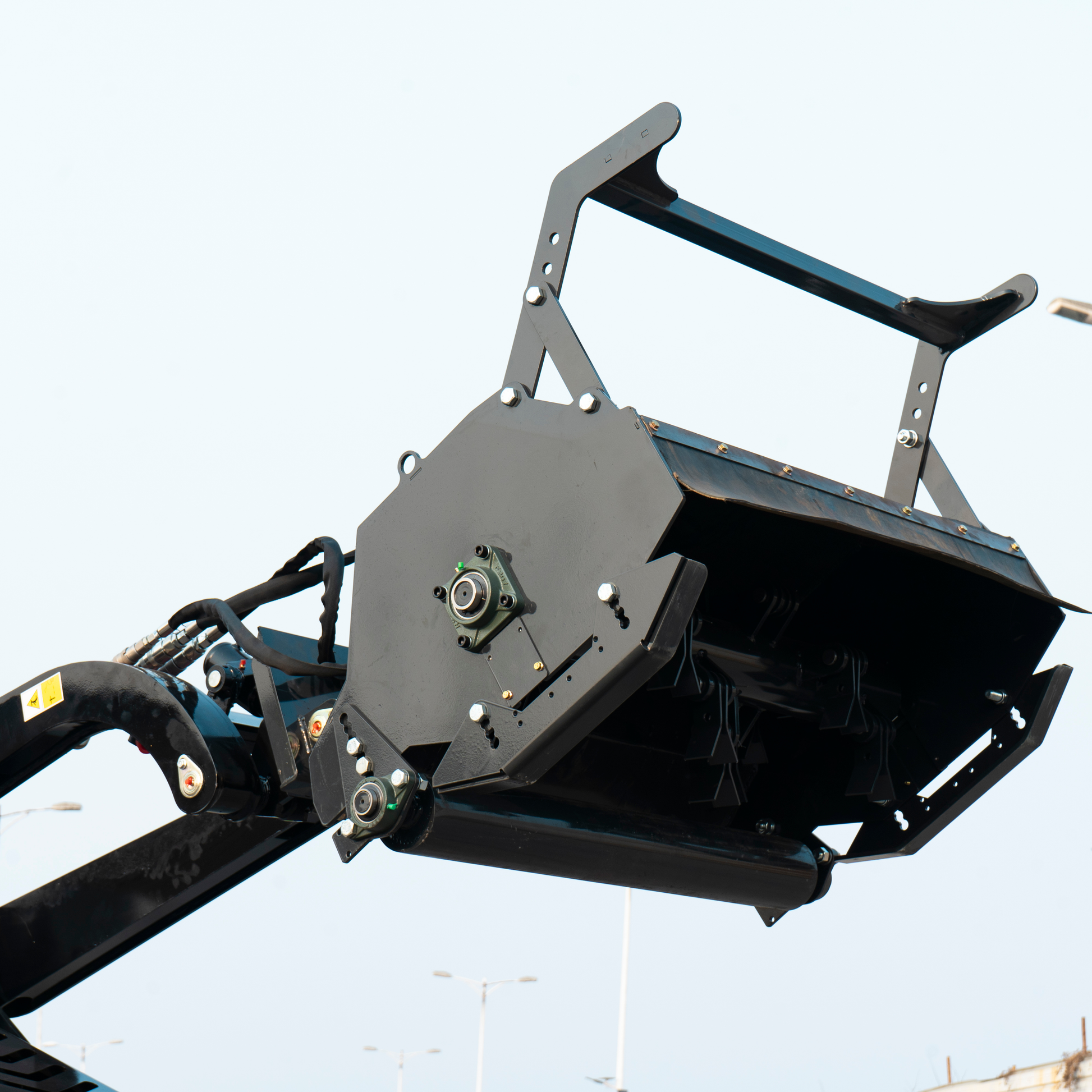 Heavy-Duty Forestry Mulcher Attachment for Mini Skid Steer TYPHON STOMP X1300 & 509 - New Excavator For Sale