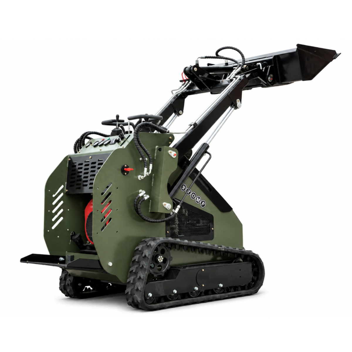 TYPHON STOMP 502 PRO Mini Skid Steer Loader - 22.1 HP Honda GX690, High-Flow Hydraulics, 992 lb Max Lift, Triangle Tracks - New Excavator For Sale
