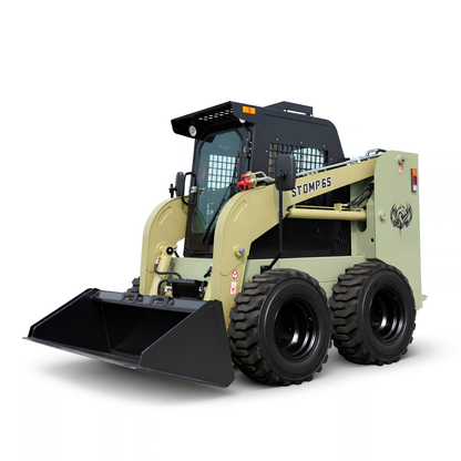 TYPHON STOMP 65 PROPACT Series Wheel Skid Steer Loader - 74 HP Cummins Diesel, Dual Hydraulics, Enclosed A/C Cab