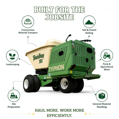 TYPHON THUNDERDUMP 180 Hydraulic Wheeled Dumper – Honda GX390, 2,866 lb Max Load