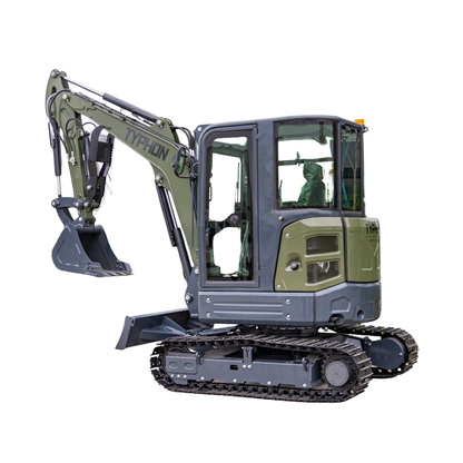 TYPHON KUVOU 4.0 mini excavator Kubota D1703 Diesel engine with 4Ton Operating Weight AC/ Heater - New Excavator For Sale