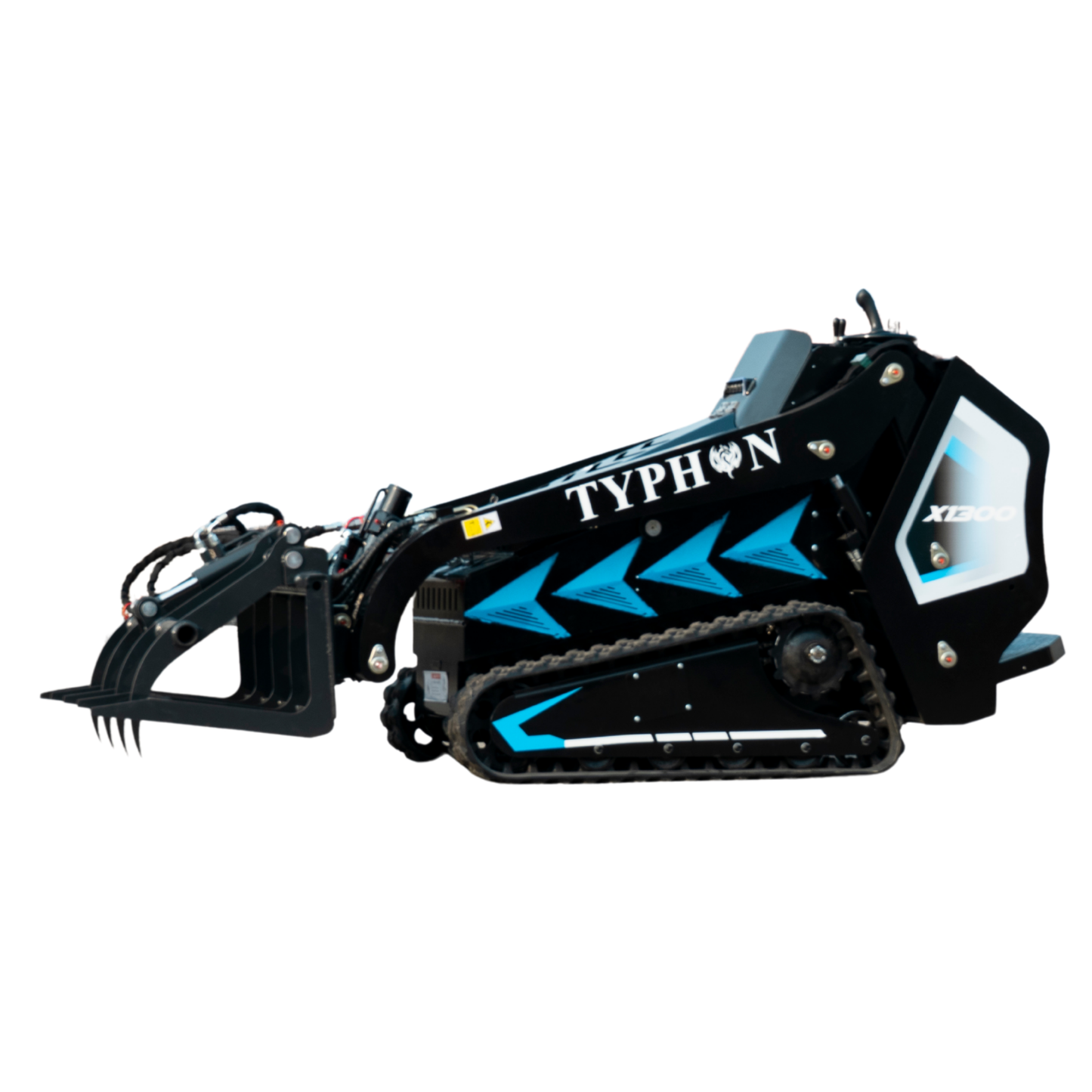 Hydraulic Log & Wood Grabber Attachment for Mini Skid Steer  Fits TYPHON STOMP X1300 & 509 - New Excavator For Sale