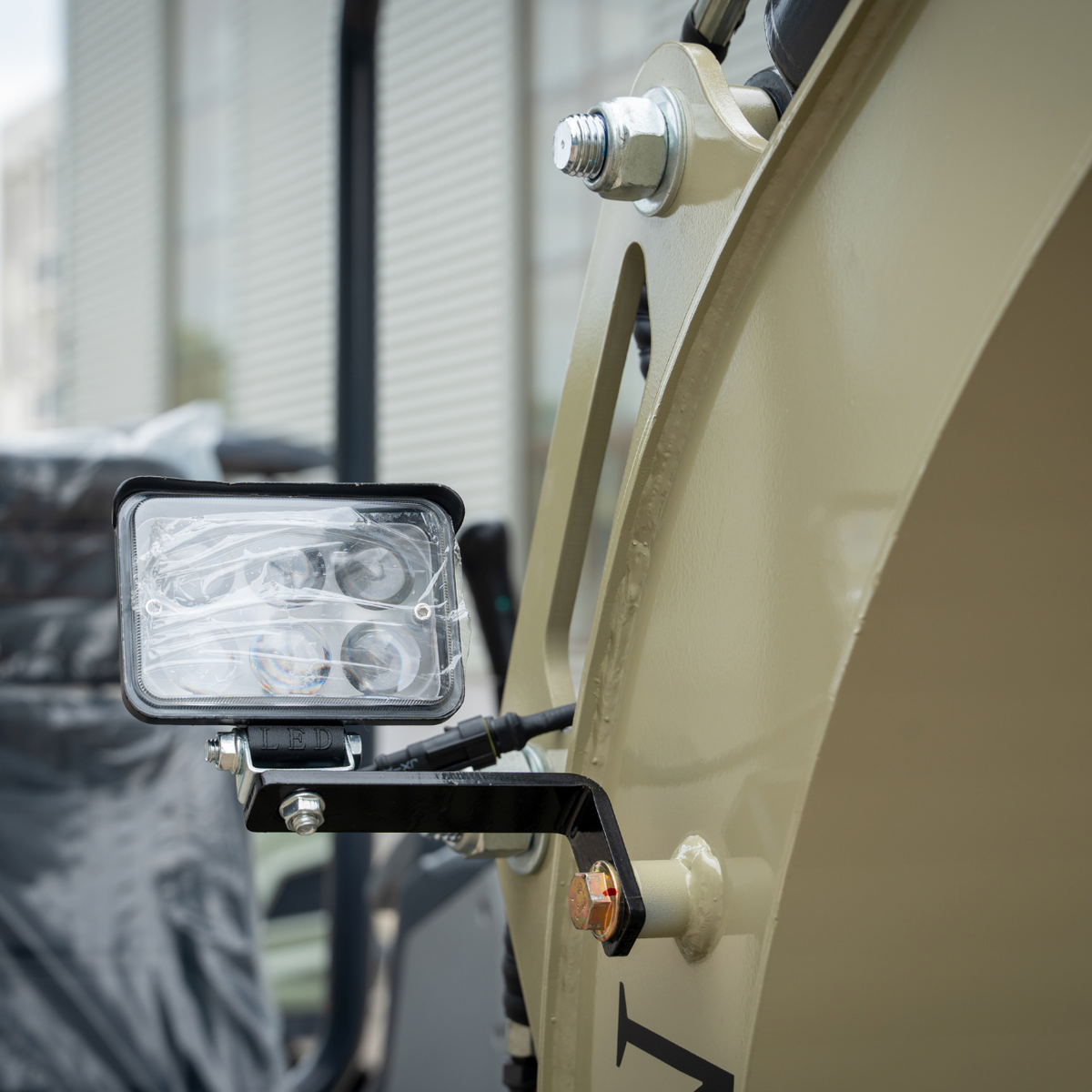 TYPHON TERROR XVII PRO 3,800 lb mini excavator with a Kubota D902 diesel engine, 360° swing, hydraulic thumb, and dozer blade.