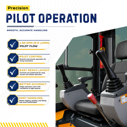 TYPHON TERROR XVII PRO Prestige Edition 4000 lb Mini Excavator Kubota D902 Diesel Engine Boom Swing Retractable Tracks  AC & Heater Hydraulic Thumb