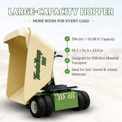 TYPHON THUNDERDUMP 180 Hydraulic Wheeled Dumper – Honda GX390, 2,866 lb Max Load