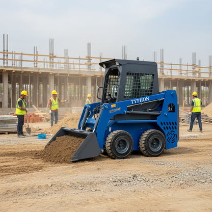 TYPHON STOMP 509 Mini Skid Steer 1.4ton with Kubota D1105  25hp  water cooled 4-Cycle Diesel engine
