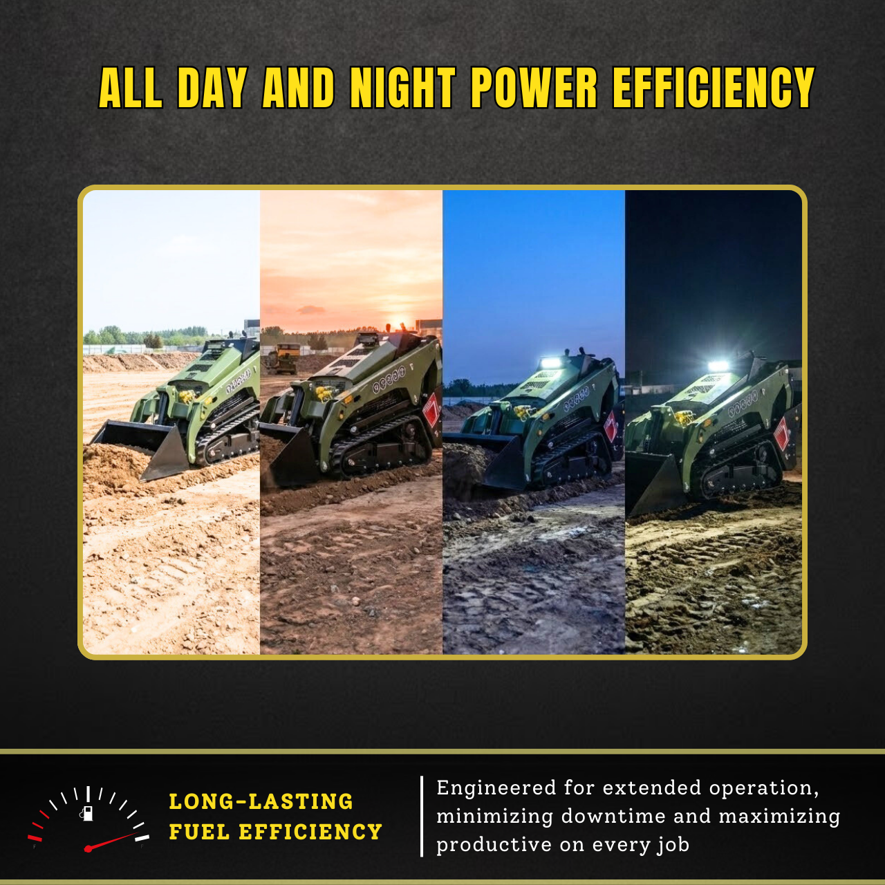 TYPHON Stomp V1000 Skid steer Loader24HP Kubota D1105 water-cooled Diesel Pilot control LED