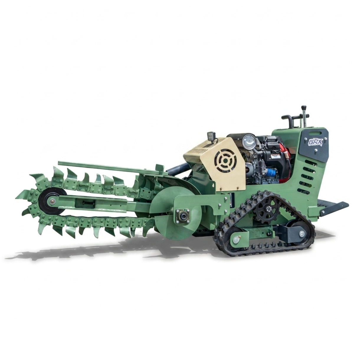 TYPHON GroundRipper GRX1 Compact Track Trencher 29.5" Trenching Depth, Honda GX690  Konstructz Series