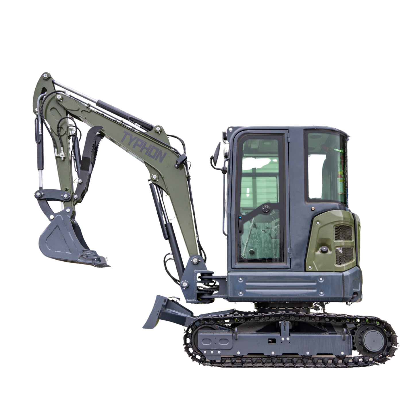 TYPHON KUVOU 4.0 mini excavator Kubota D1703 Diesel engine with 4Ton Operating Weight AC/ Heater - New Excavator For Sale