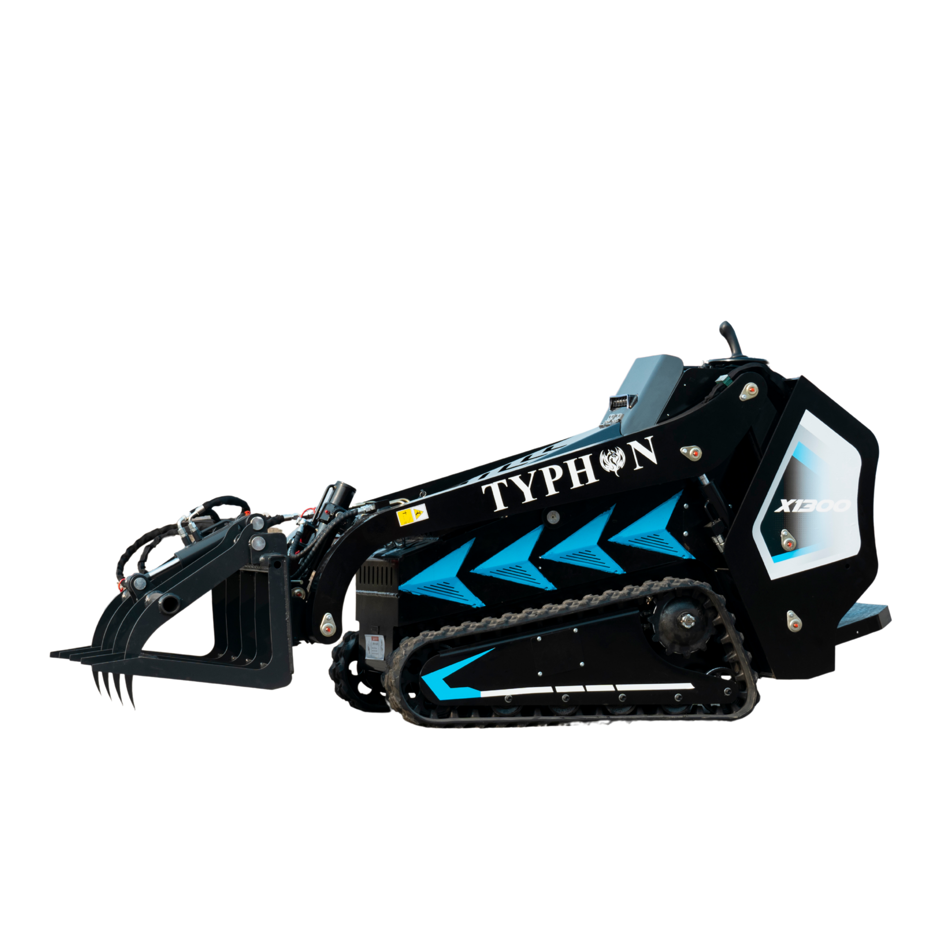 Hydraulic Log & Wood Grabber Attachment for Mini Skid Steer  Fits TYPHON STOMP X1300 & 509 - New Excavator For Sale