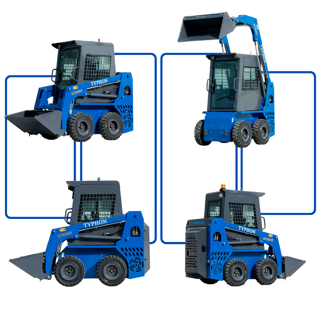 TYPHON STOMP 509 Mini Skid Steer 1.4ton with Kubota D1105  25hp  water cooled 4-Cycle Diesel engine