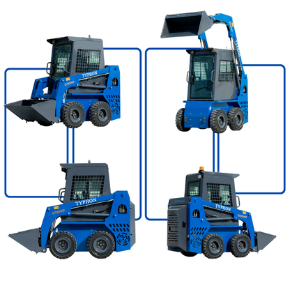 TYPHON STOMP 509 Mini Skid Steer 1.4ton with Kubota D1105  25hp  water cooled 4-Cycle Diesel engine