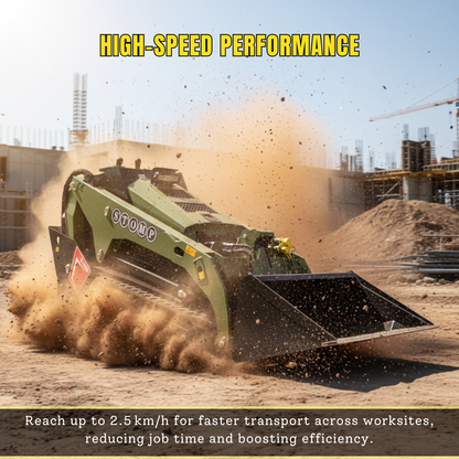 TYPHON Stomp V1000 Skid steer Loader24HP Kubota D1105 water-cooled Diesel Pilot control LED