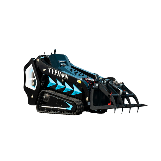 Hydraulic Log & Wood Grabber Attachment for Mini Skid Steer  Fits TYPHON STOMP X1300 & 509 - New Excavator For Sale