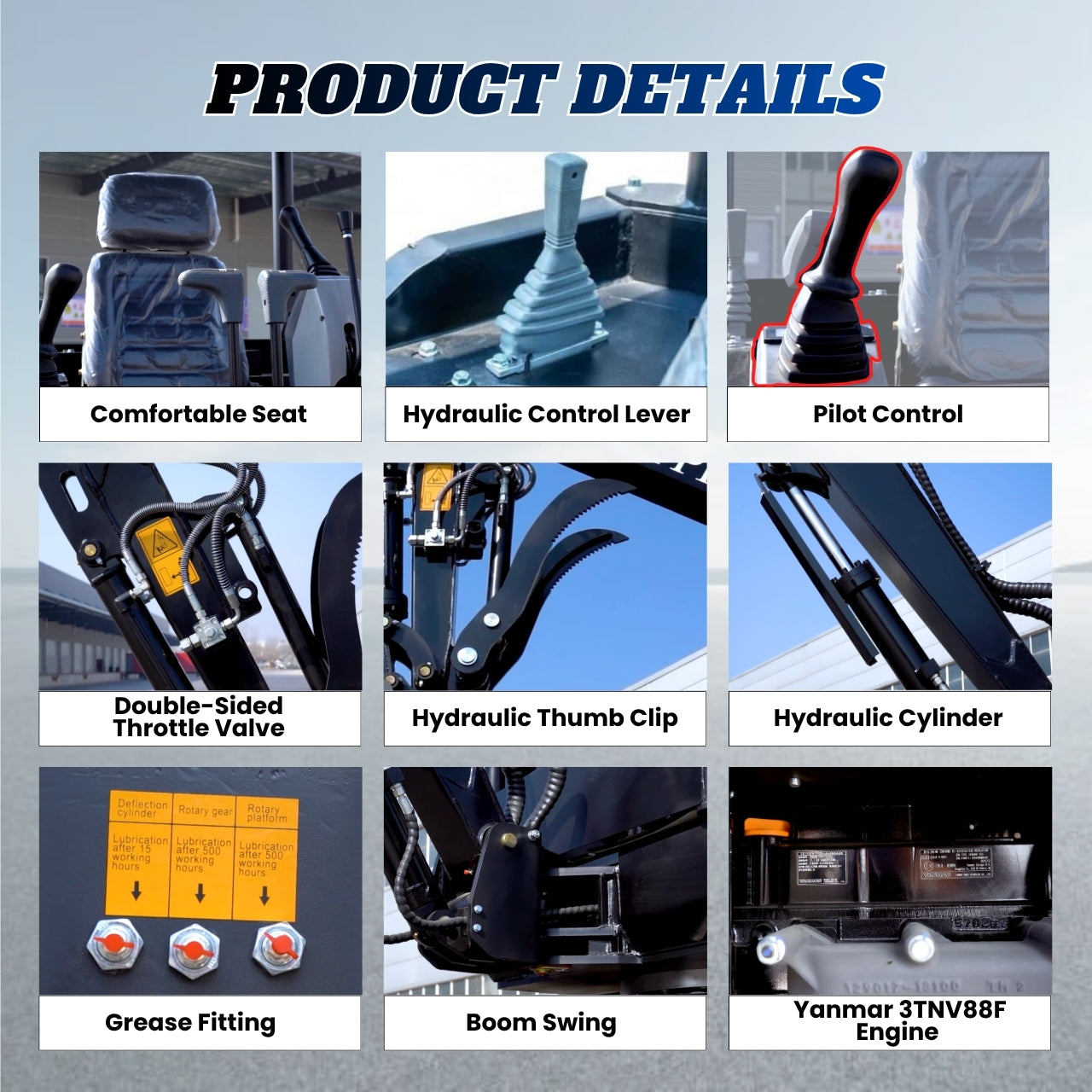 TYPHON TERROR X2 MAX 2.5Ton Mini Excavator&nbsp; Yanmar Engine, Hydraulic Oil-Cooled, Boom Swing, Retractable Tracks - New Excavator For Sale
