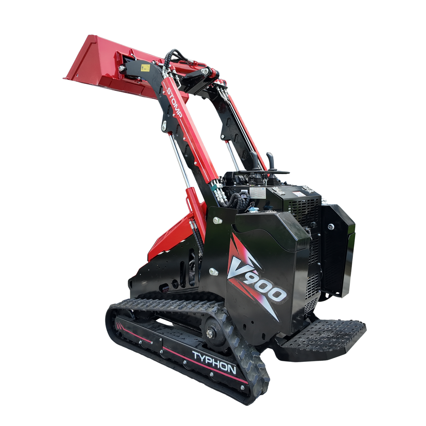 Typhon Stomp V900 Mini Track Loader Kubota D1105 25HP Diesel  Stand-On Skid Steer  EPA / EU Stage V