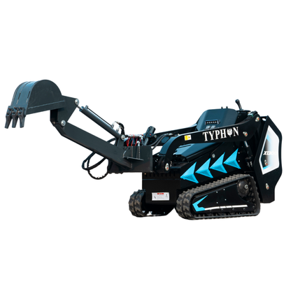 Hydraulic Backhoe Digger Attachment for Mini Skid Steer   TYPHON STOMP X1300 & 509 - New Excavator For Sale