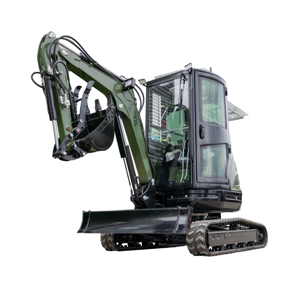 TYPHON TERROR XXV Prestige Mini Excavator 2.7Ton, Kubota D1105 25.1 HP, Comfortable Cabin with AC & Heater, Retractable Track, Boom Swing