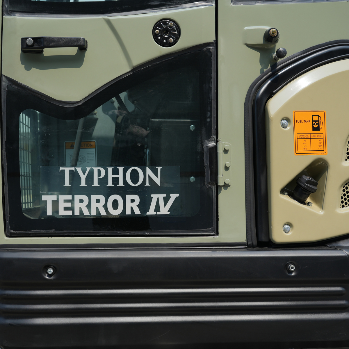 TYPHON Terror IV PROPACT Series 9,000 lb Mini Excavator with Kubota D1703 Diesel, AC/Heater & Zero Tail Swing